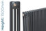NF3-A-1500-TH - Infinity Anthracite 3 Column Radiator 7 Sections H1500mm X W346mm NF3-A-1500-TH - Infinity Anthracite 3 Column Radiator 7 Sections H1500mm X W346mm